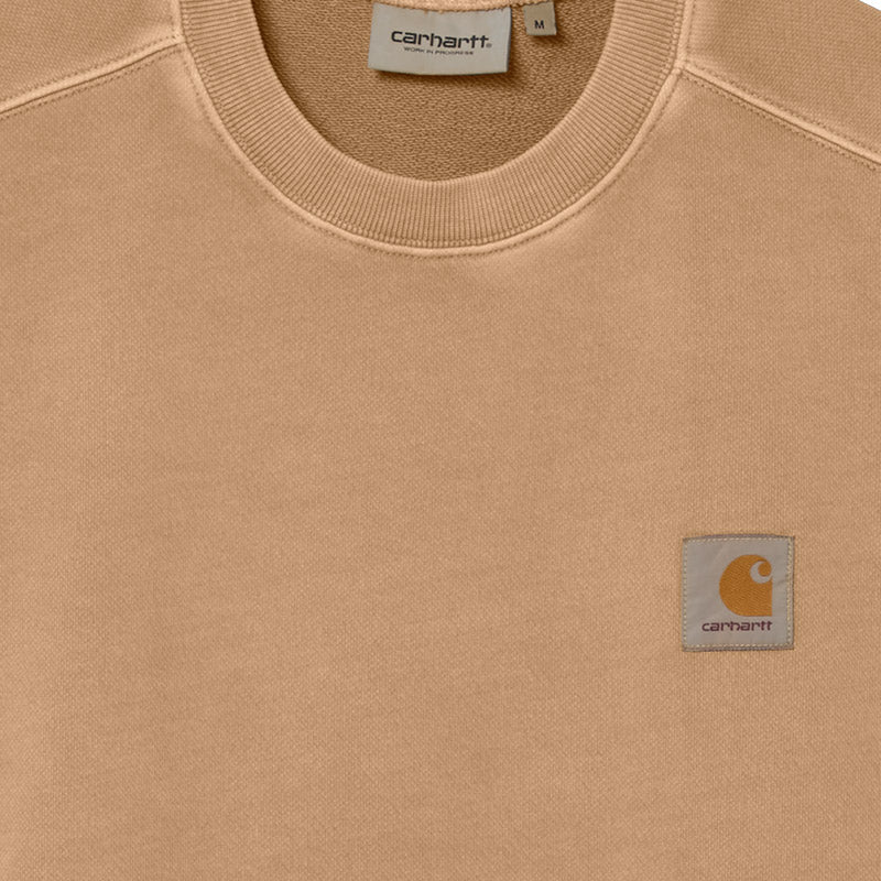 Carhartt WIP Nelson Crewneck Sweater Dusty H Brown