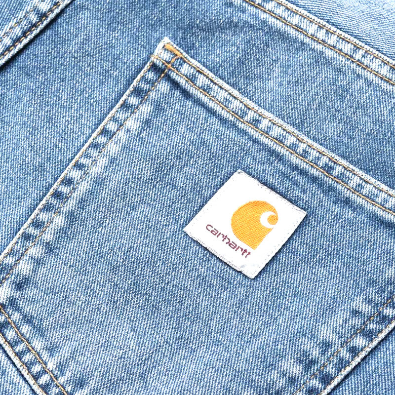 Carhartt WIP Newel Pant Blue Light Used Wash