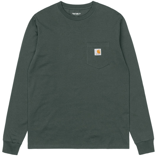 Carhartt WIP Pocket Longsleeve T-Shirt Hemlock Green