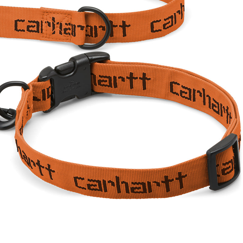 Carhartt WIP Script Dog Leash & Collar Carhartt Orange/Black