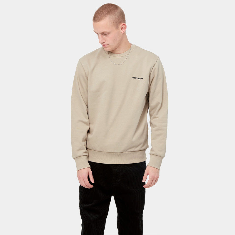Carhartt WIP Script Embroidery Sweater Wall/Black