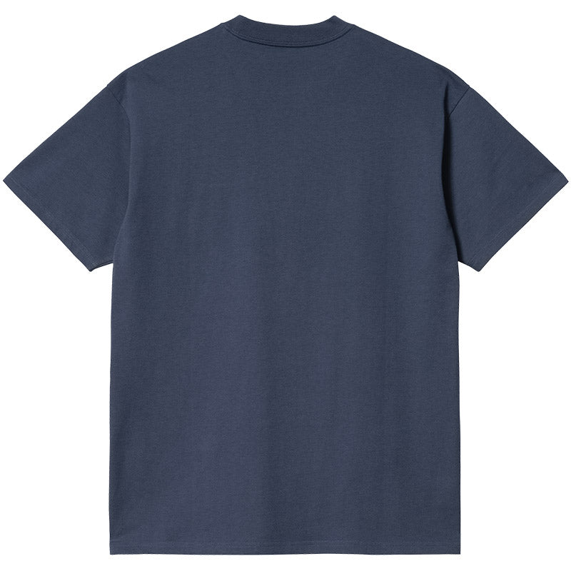 Carhartt WIP Script Embroidery T-Shirt Enzian/White