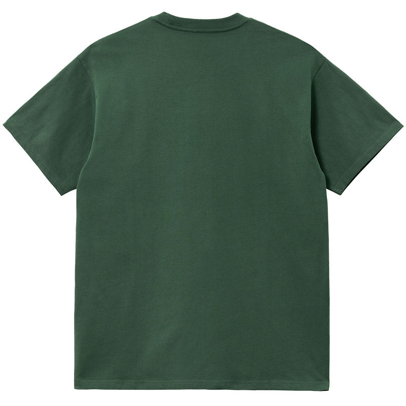 Carhartt WIP Script Embroidery T-Shirt Treehouse/White