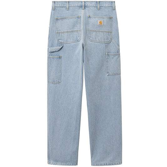 Carhartt WIP Single Knee Pants Blue Heavy Stone Bleached