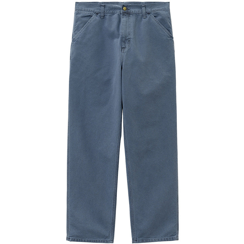 Carhartt WIP Single Knee Pants Storm Blue Faded