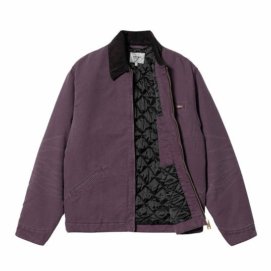 Carhartt WIP OG Detroit Jacket Dark Plum/Black Aged Canvas