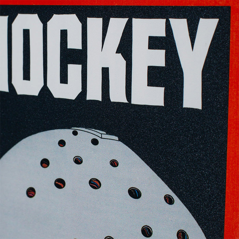 Hockey Half Mask Skateboard Deck Black 8.0