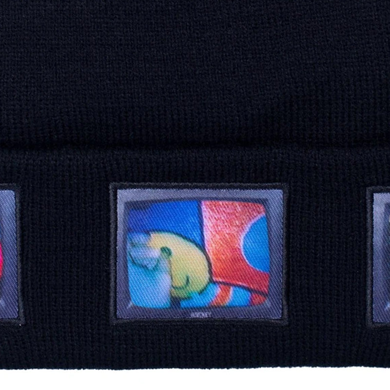 Hockey Screens Beanie Black
