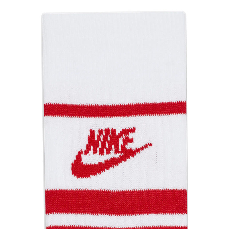 Nike SB Everyday Essential Crew Socks White/University Red/University Red