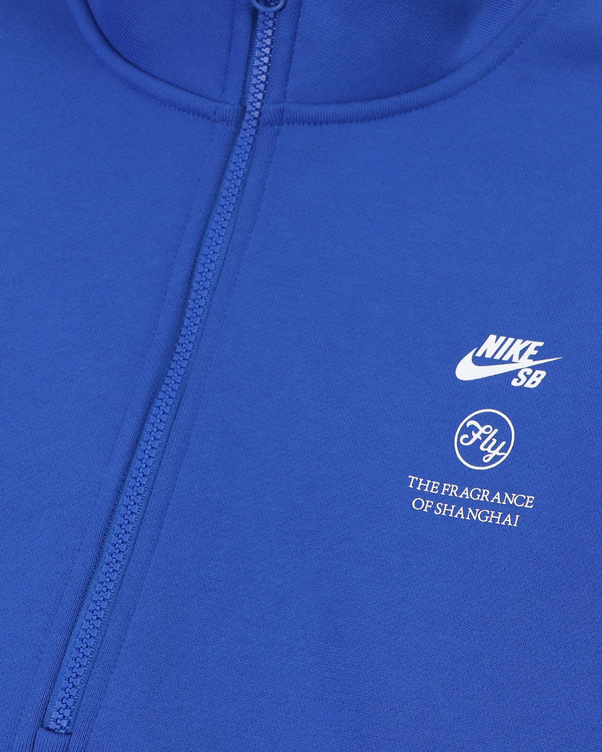 Nike SB x Fly Streetwear 1/2 Zip Fleece Jacket Game Royal/White