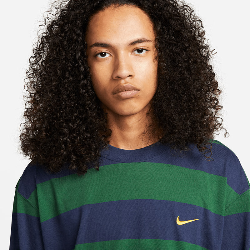 Nike SB Stripe Longsleeve T-Shirt Midnight Navy/Gorge Green