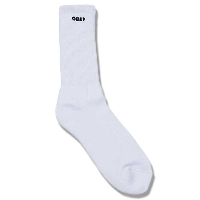Obey Bold Socks White