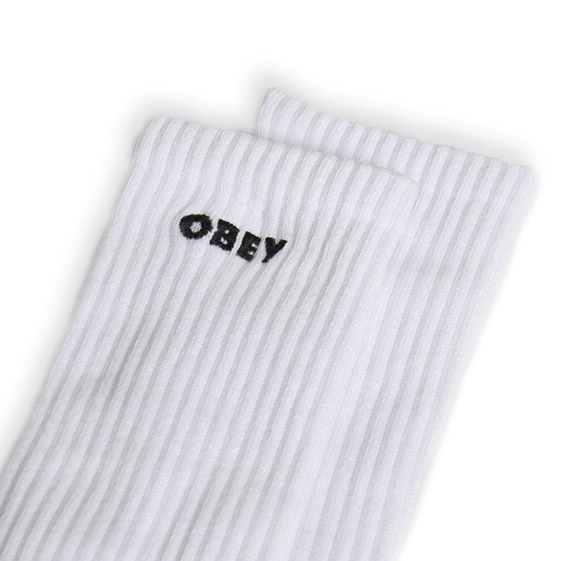 Obey Bold Socks White