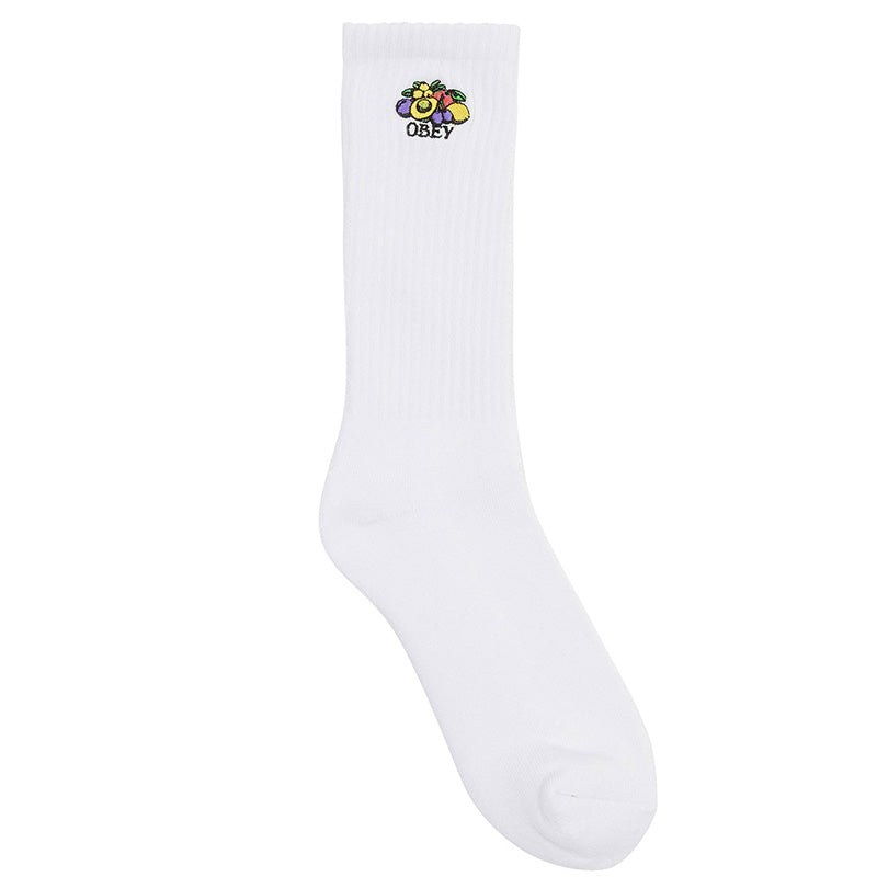 Obey Fruits Socks White
