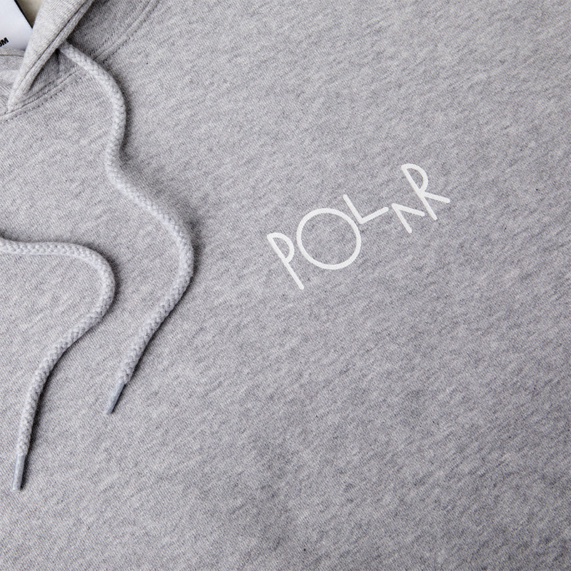 Polar 3 Tone Fill Logo Hoodie Sport Grey