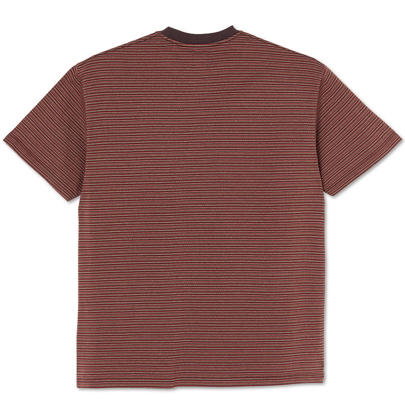 Polar Dizzy Stripe T-shirt Bordeaux