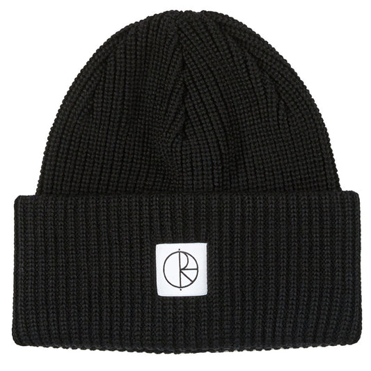 Polar Double Fold Merino Beanie Black