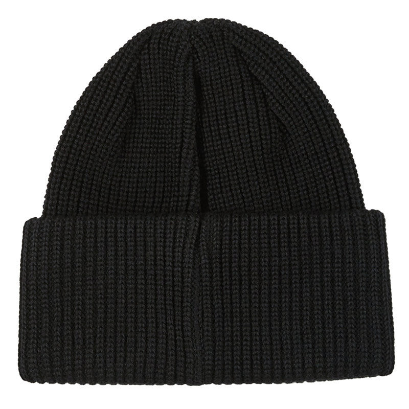 Polar Double Fold Merino Beanie Black