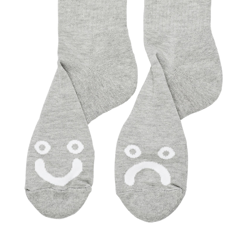Polar Happy Sad Socks Heather Grey