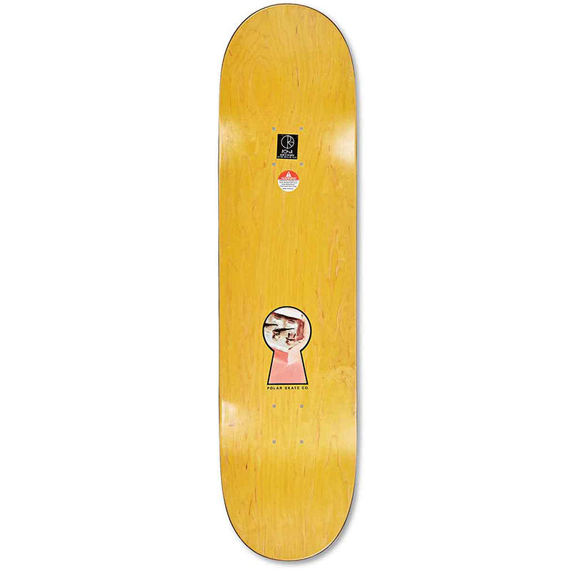 Polar Hjalte Halberg Keyhole Wheel Well Skateboard Deck Various Stains 8.25