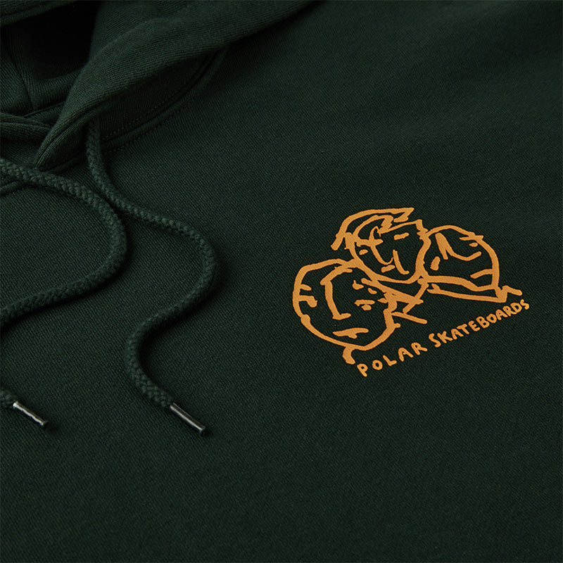 Polar Lunch Doodle Hoodie Dark Green