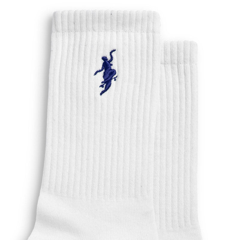 Polar No Comply Socks White/Blue