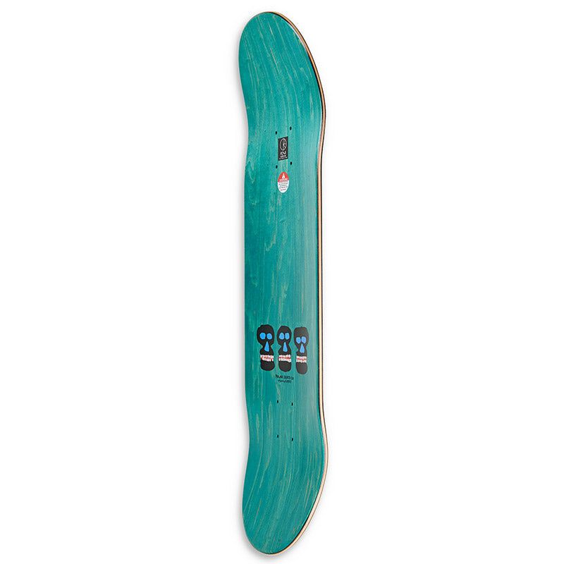 Polar Oskar Rozenberg World Domination Skateboard Deck Yellow 8.375