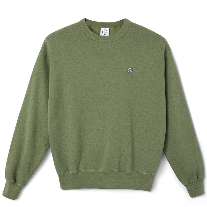 Polar Patch Crewneck Sweater Heather Green