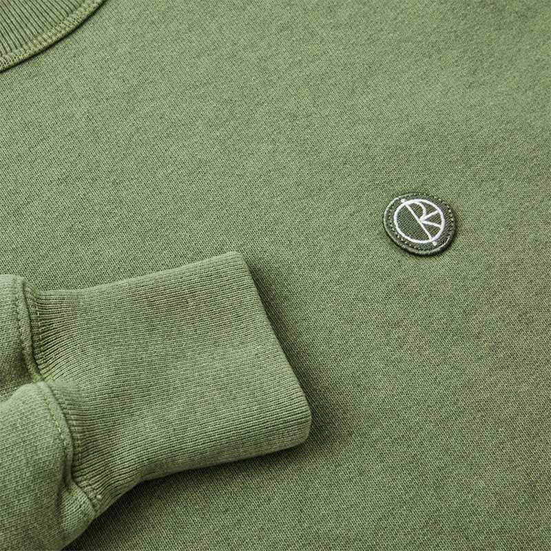Polar Patch Crewneck Sweater Heather Green