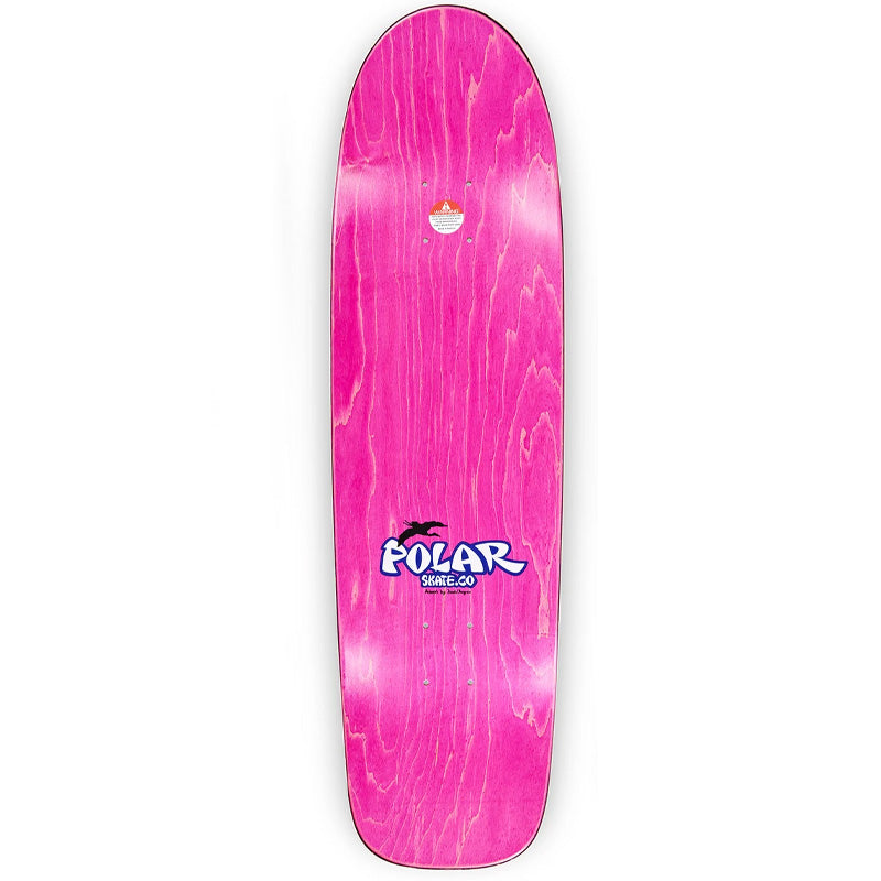 Polar Shin Sanbongi Mt Fuji Wheel Well Surf Junior Shape Skateboard Deck Various Stains 8.75