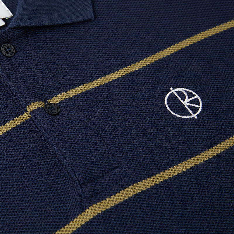 Polar Stripe Polo Shirt Rich Navy