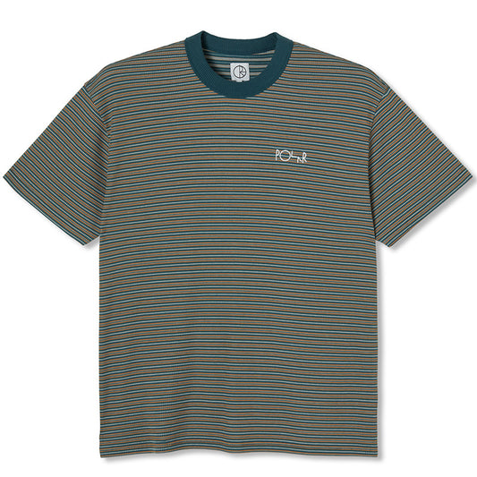 Polar Stripe Shin T-Shirt Teal