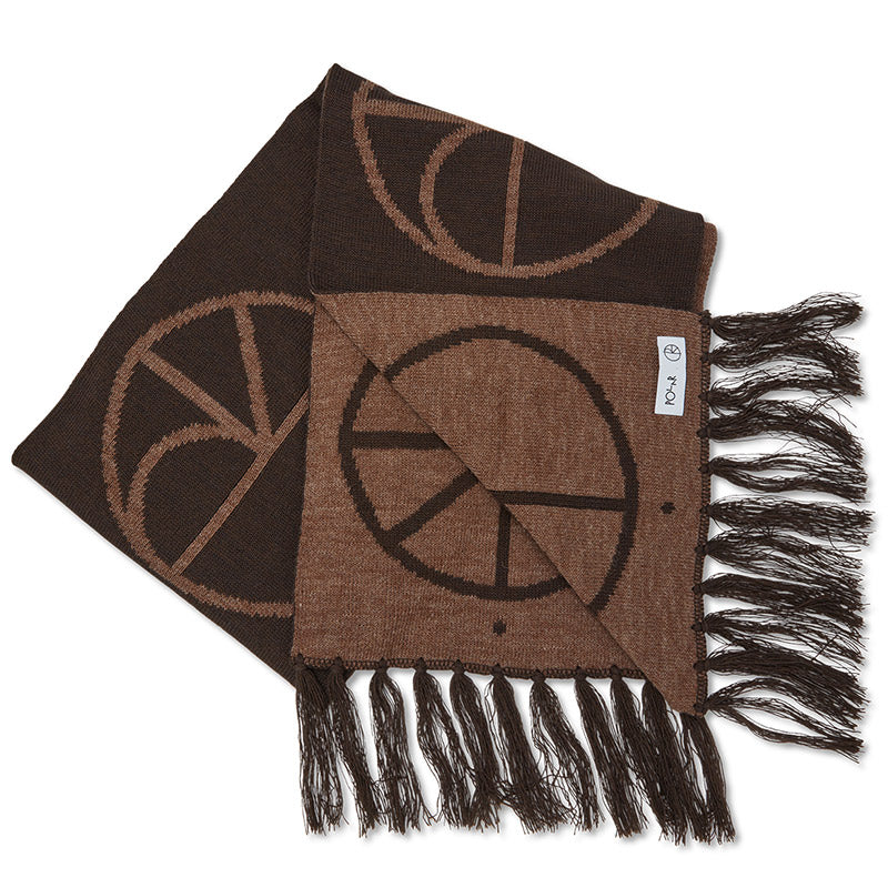 Polar Stroke Logo Scarf Brown
