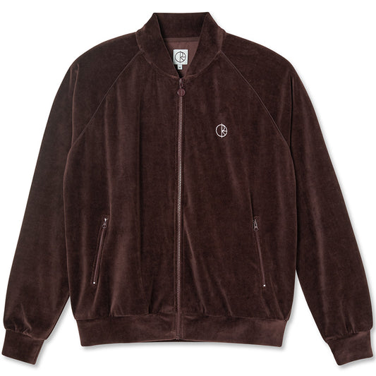 Polar Velour Track Jacket Bordeaux