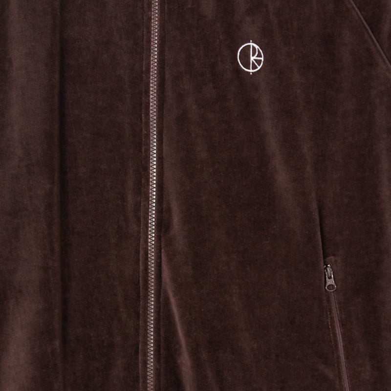 Polar Velour Track Jacket Bordeaux