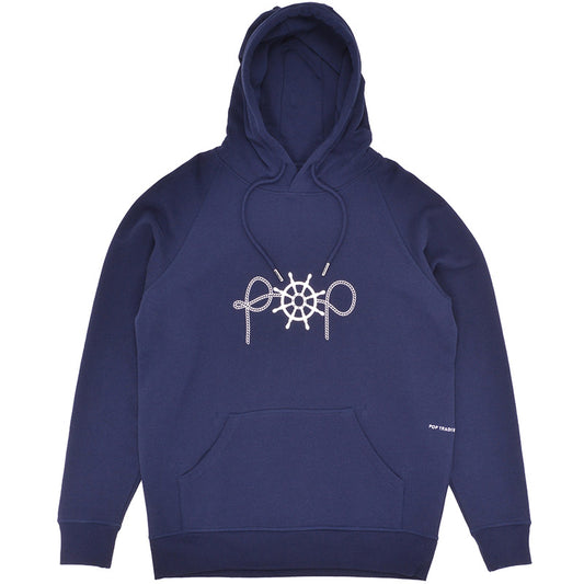 POP Captain Embroidery Hoodie Navy
