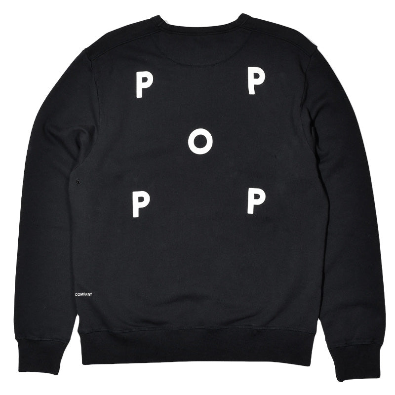 POP Logo Crewneck Sweater Sweat Black/White