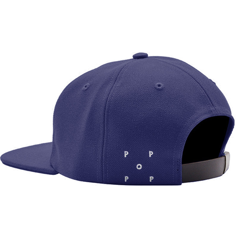 POP O 6-Panel Hat Navy White