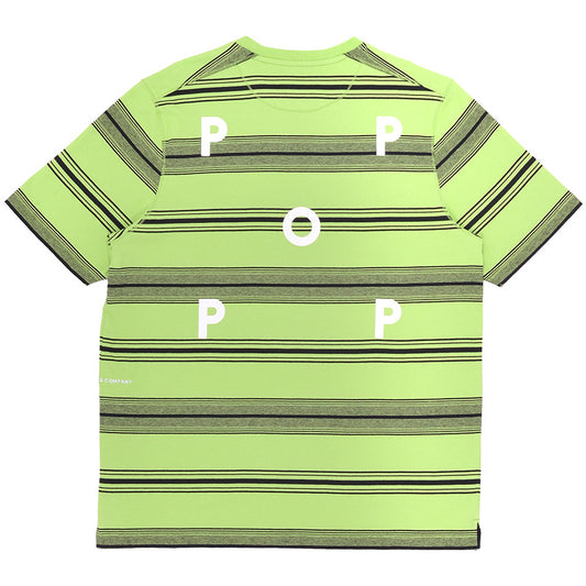 POP Striped Logo T-Shirt Jade Lime