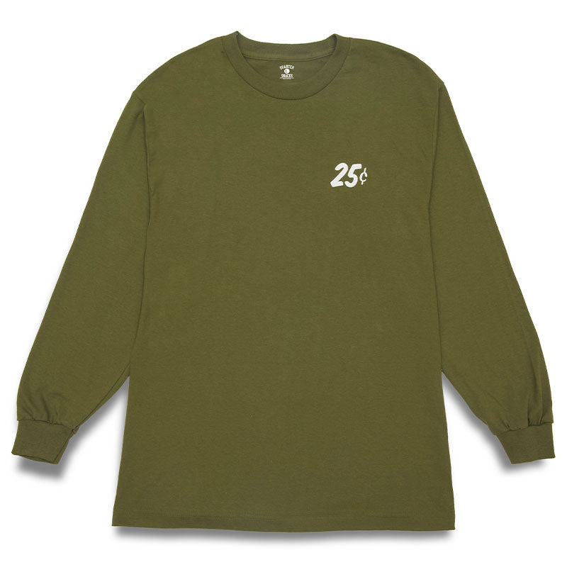 Quartersnacks Snackman Longsleeve T-Shirt Olive