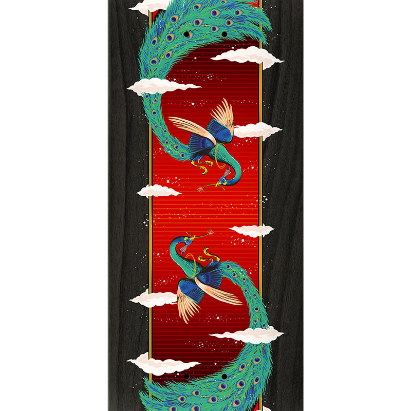 Real Ishod Feathers Twin Tail Skateboard Deck Black 8.25