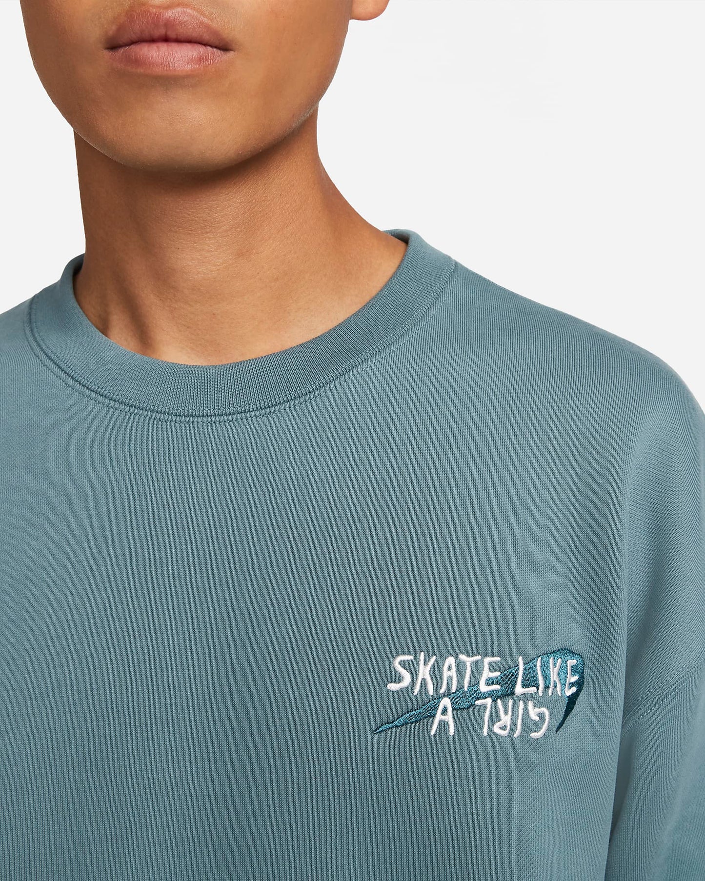 Nike SB Skate Likeagirl Shirt Mineral Slate