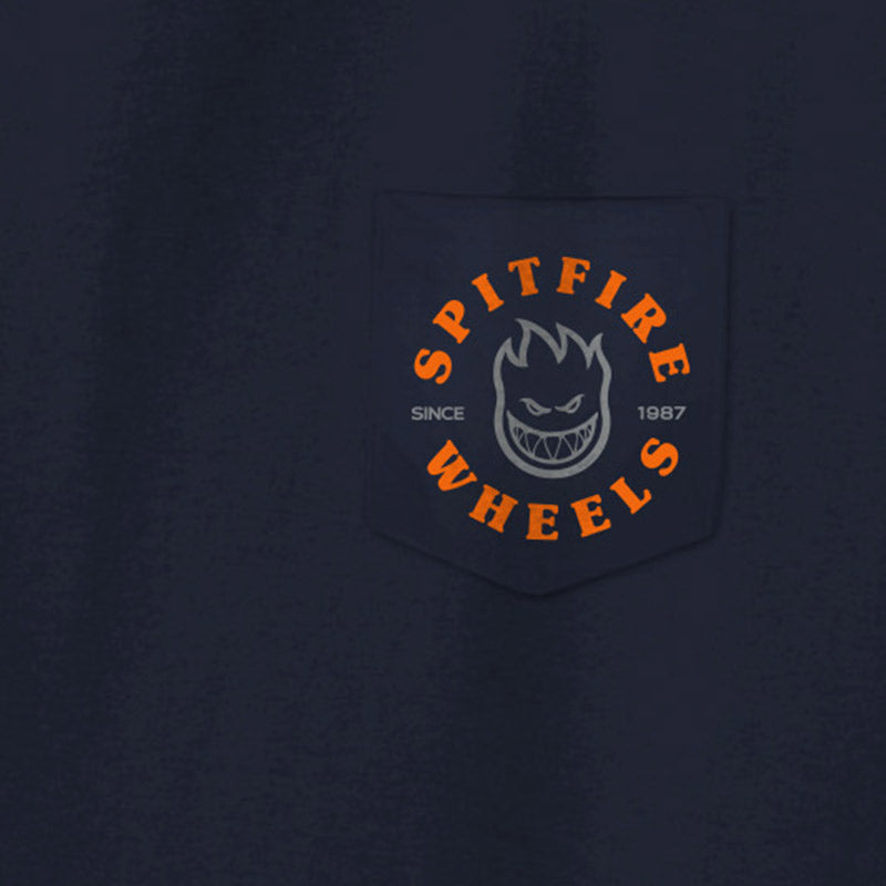 Spitfire Bighead Classic Pocket T-Shirt Navy