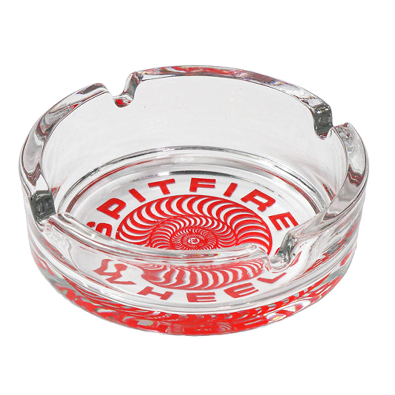 Spitfire Classic 87' Swirl Ashtray Transparent/Red