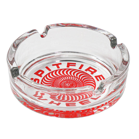 Spitfire Classic 87' Swirl Ashtray Transparent/Red