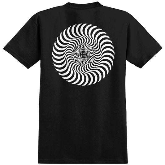 Spitfire Classic Swirl T-Shirt Black/White