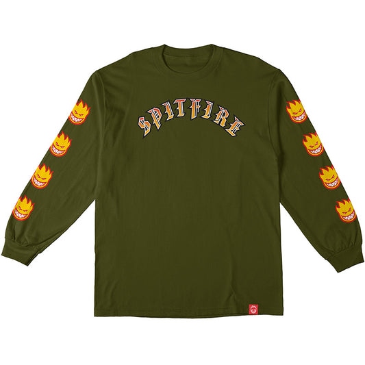 Spitfire Old E Bighead Fill Longsleeve T-shirt Military Green