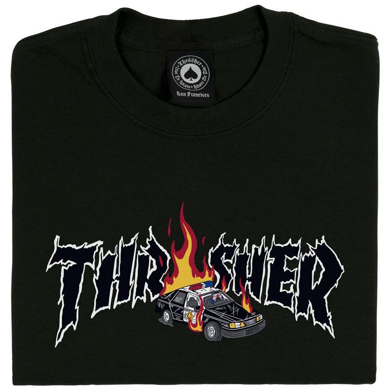 Thrasher Cop Car T-Shirt Black