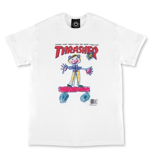 Thrasher Kid Cover T-Shirt White