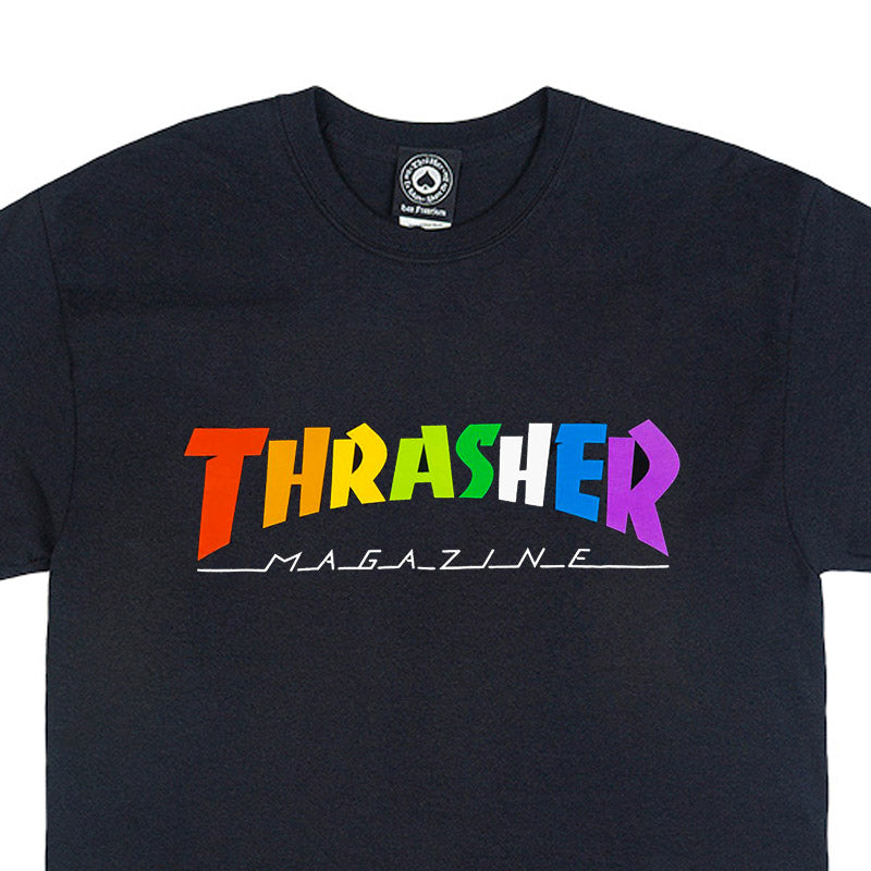 Thrasher Rainbow Mag T-Shirt Black